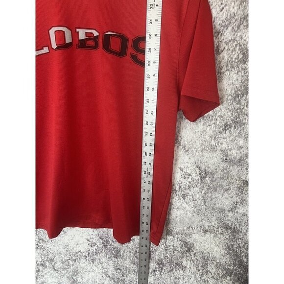 Lobos UNM University of New Mexico Red Training Shirt Top Tee Men's Medium - Picture 4 of 11